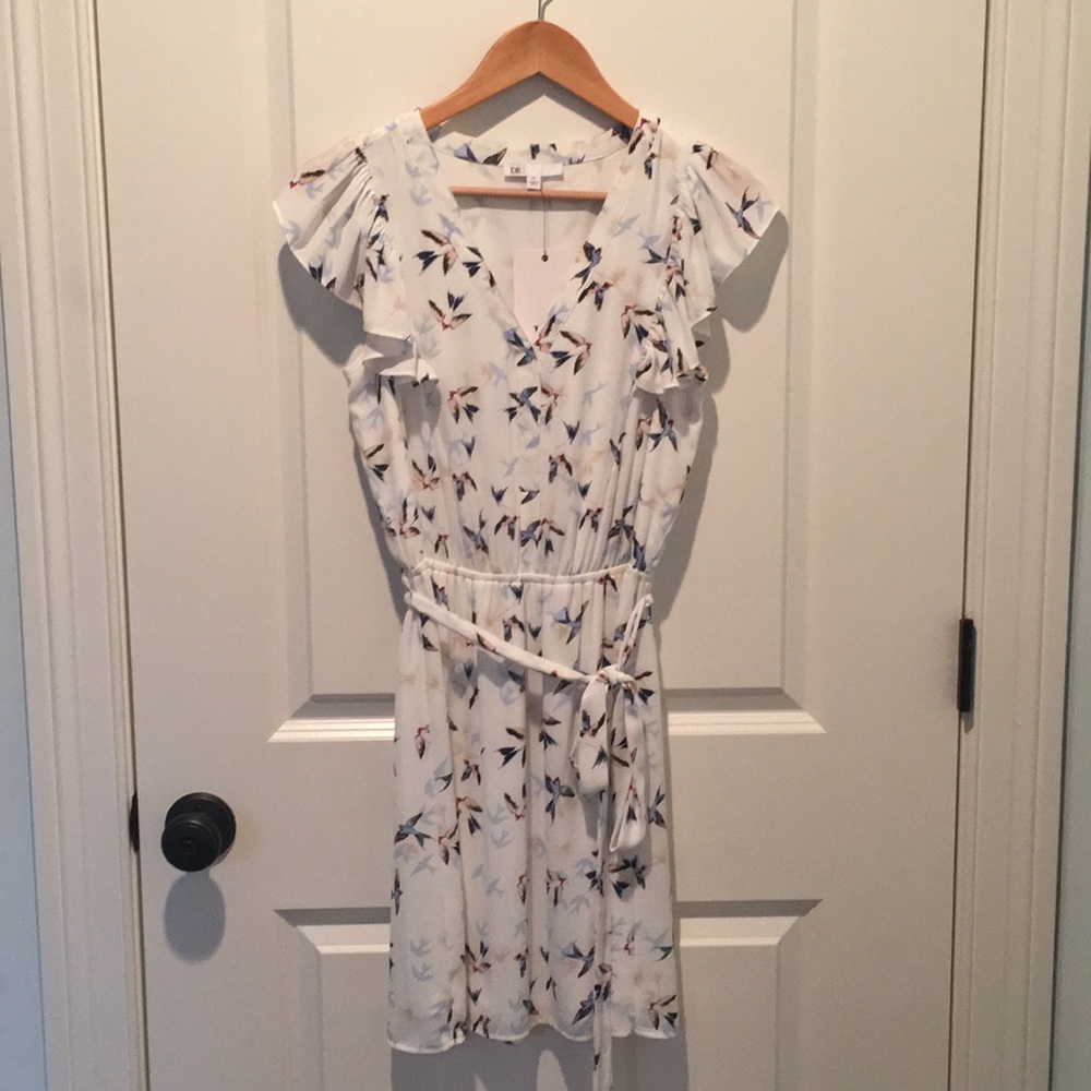 A-line bird dress